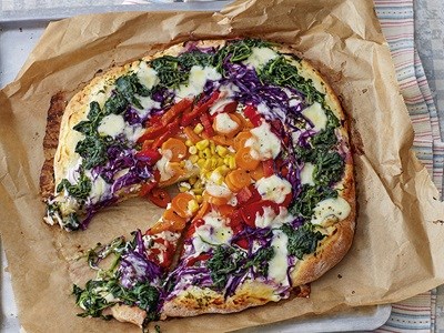 Rainbow pizza