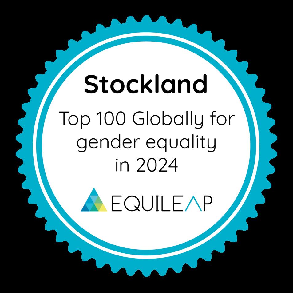 Stockland Top 100 Globally for gender equality in 2024 EQUILEAP